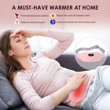 Women Menstrual Heating Pads Effective Hot Compress Period Relief Belt Rechargeable Heated Waist Massager Gifts for Female