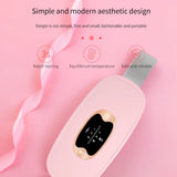 Women Menstrual Heating Pads Effective Hot Compress Period Relief Belt Rechargeable Heated Waist Massager Gifts for Female