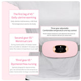 Women Menstrual Heating Pads Effective Hot Compress Period Relief Belt Rechargeable Heated Waist Massager Gifts for Female