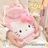 New cute Hello Kitty Cinnamoroll My melody cartoon kawaii style girls winter plush portable hand warmer water hot water bottle-Cuddleberry