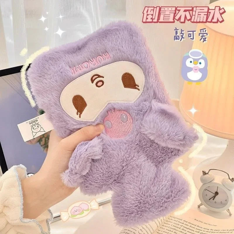 New cute Hello Kitty Cinnamoroll My melody cartoon kawaii style girls winter plush portable hand warmer water hot water bottle-Cuddleberry