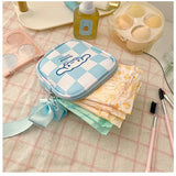 Anime Kuromi Storage Bag Cartoon Physiological Period Sanitary Pads Napkin Zipper Travel Gadgets Storage Bag Toys for Girls Gift