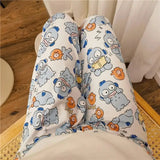 Sanrioed Anime Women Hello Kitty Pajama Pants Kawaii Kuromi Melody Spring Y2K Kt Loose Home Pants High Waist Casual Cotton Cute