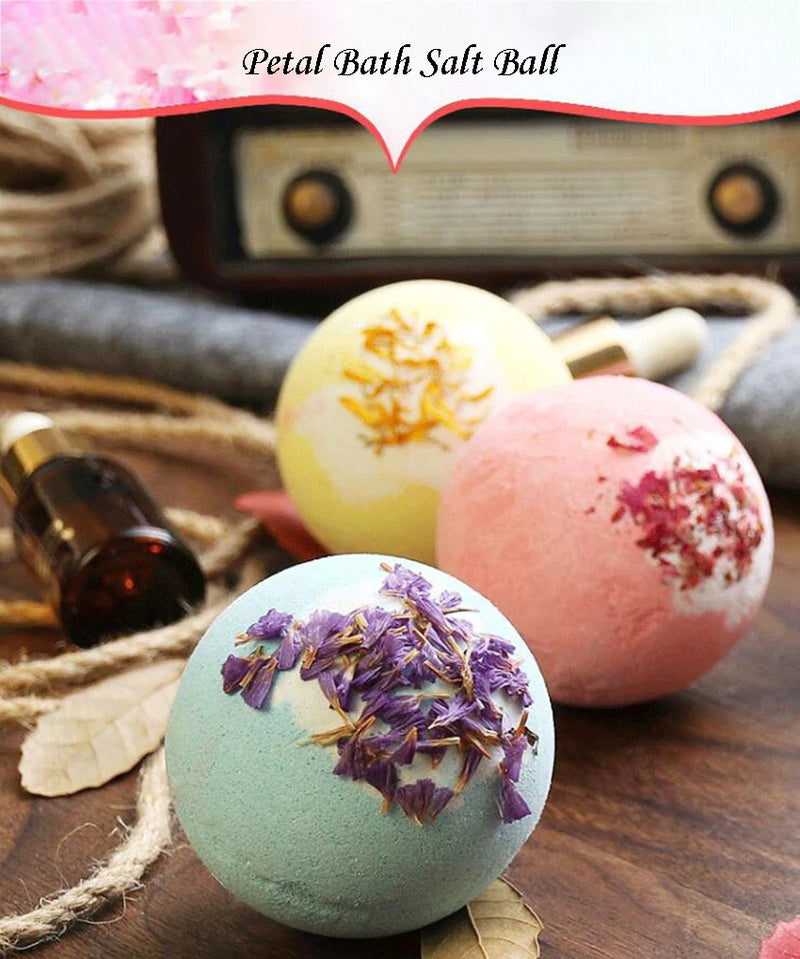 Essential Oil Bath Salts Ball Cleaning Body Exfoliating Moisturizing Bubble Balls Children Bathtub Bath Ball Shower Accessories