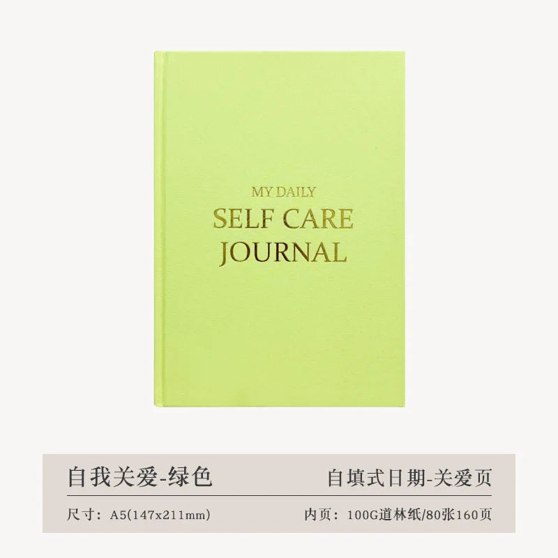 A5 Self-care Journal Weekly Monthly Daily Planner Diary Notebook for Business To Do List Agenda Notepad
