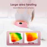 Women Menstrual Heating Pads Effective Hot Compress Period Relief Belt Rechargeable Heated Waist Massager Gifts for Female