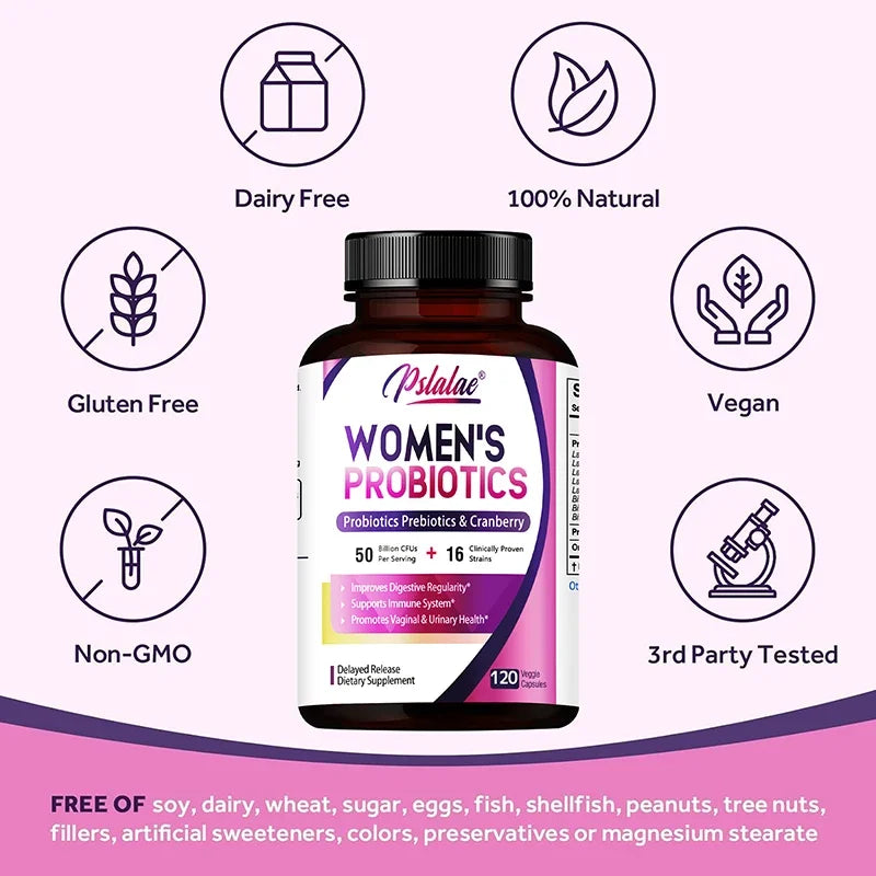 Women’s Probiotic - Improves Intestinal Health, Improves Digestion, and Relieves Bloating and Gas
