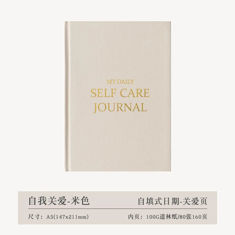 A5 Self-care Journal Weekly Monthly Daily Planner Diary Notebook for Business To Do List Agenda Notepad