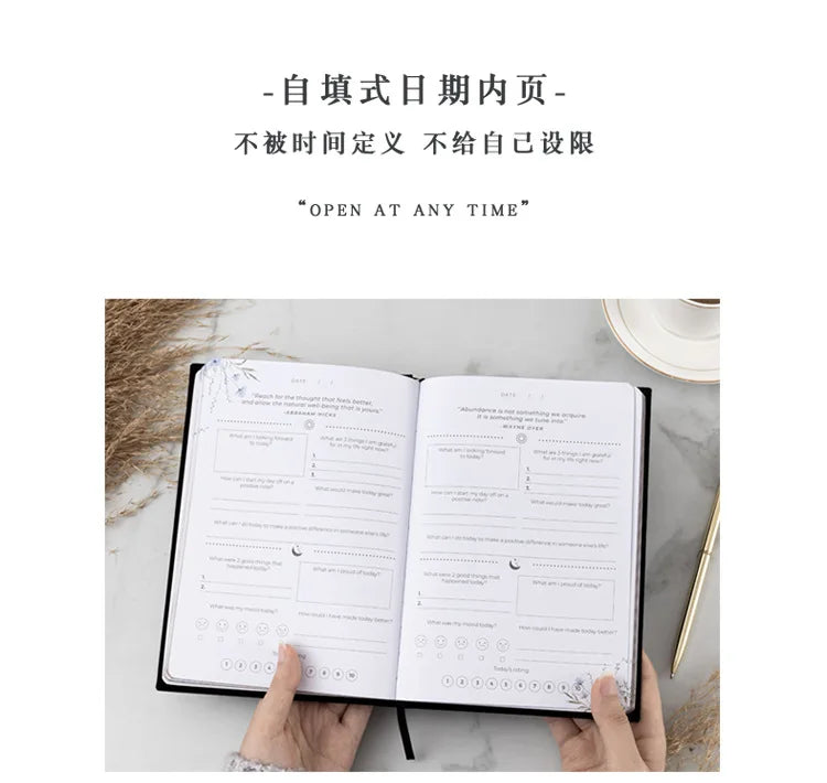 A5 Self-care Journal Weekly Monthly Daily Planner Diary Notebook for Business To Do List Agenda Notepad