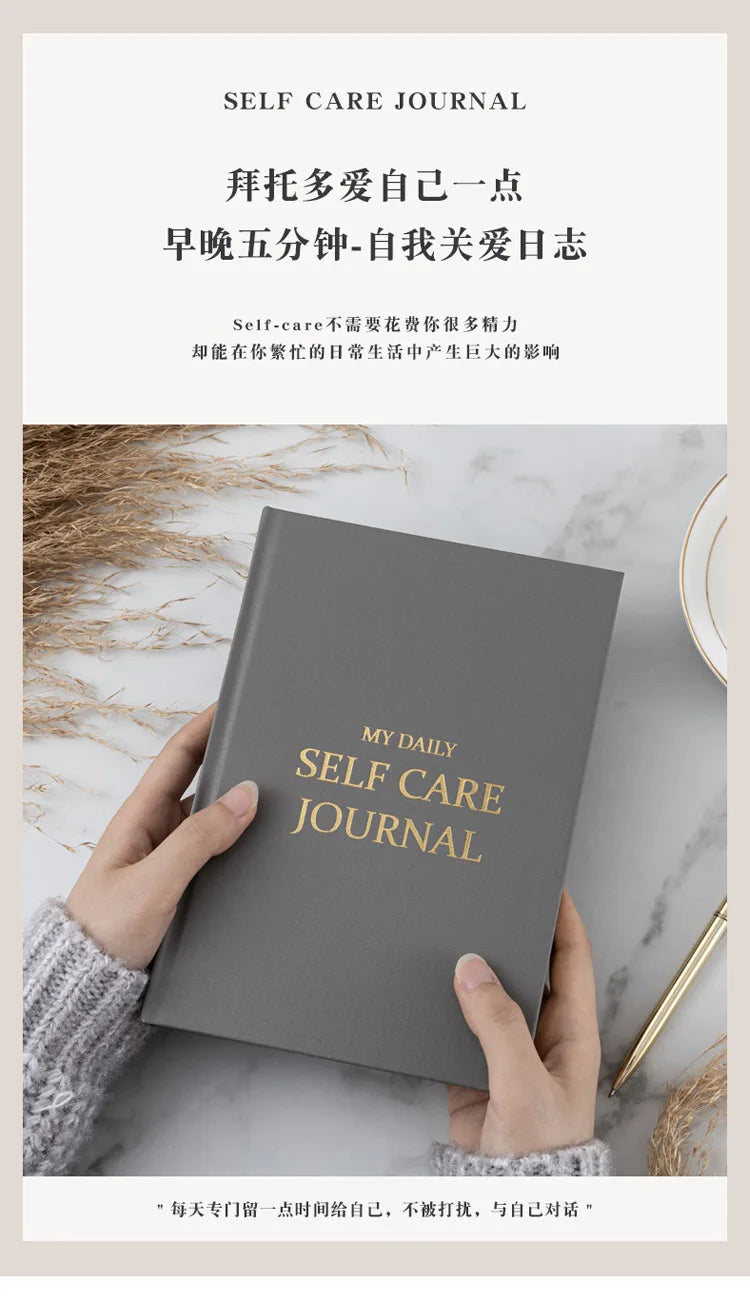 A5 Self-care Journal Weekly Monthly Daily Planner Diary Notebook for Business To Do List Agenda Notepad