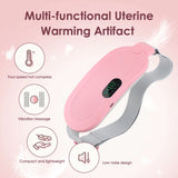 Women Menstrual Heating Pads Effective Hot Compress Period Relief Belt Rechargeable Heated Waist Massager Gifts for Female