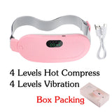 Women Menstrual Heating Pads Effective Hot Compress Period Relief Belt Rechargeable Heated Waist Massager Gifts for Female