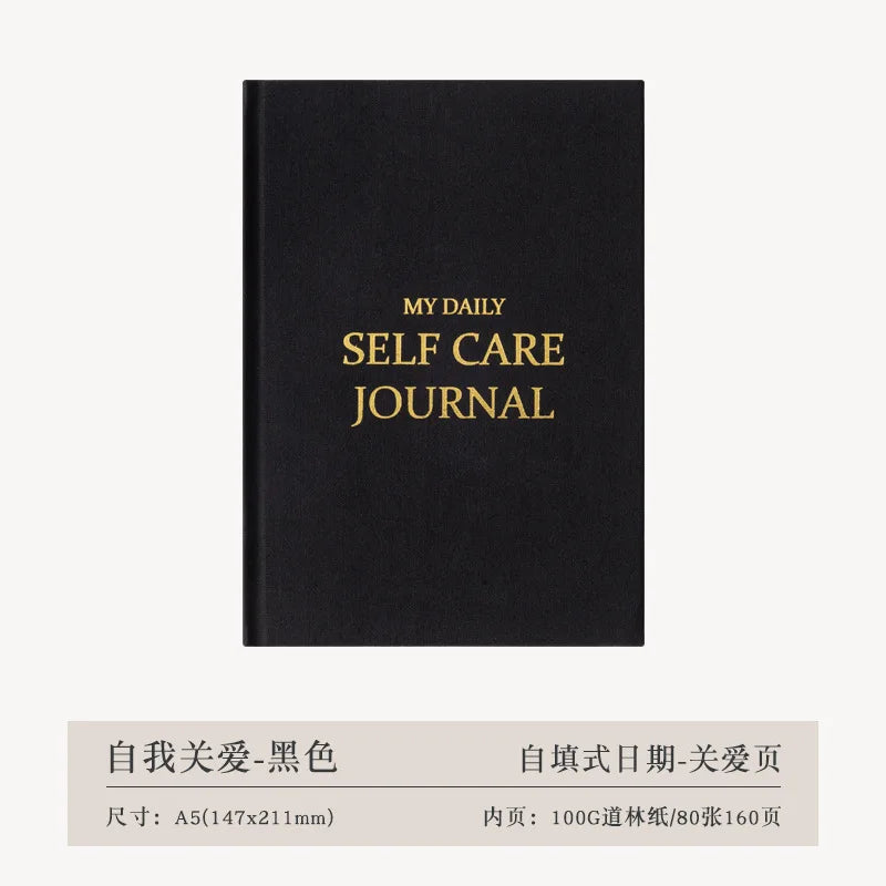 A5 Self-care Journal Weekly Monthly Daily Planner Diary Notebook for Business To Do List Agenda Notepad