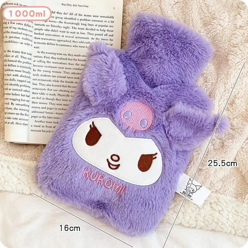 New cute Hello Kitty Cinnamoroll My melody cartoon kawaii style girls winter plush portable hand warmer water hot water bottle-Cuddleberry