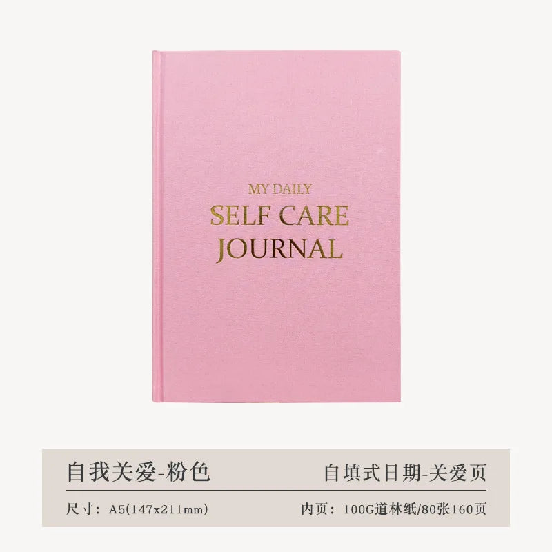 A5 Self-care Journal Weekly Monthly Daily Planner Diary Notebook for Business To Do List Agenda Notepad