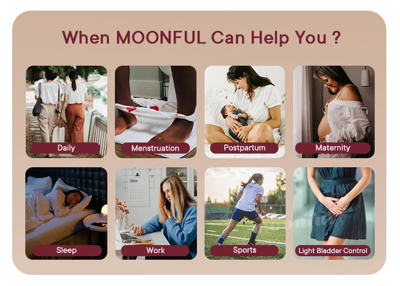 Menstrual Panties Woman Super Absorbent Menstrual Panties High Waist Bamboo Fiber Leakproof Menstruation Period Underwear Girl