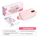 Women Menstrual Heating Pads Effective Hot Compress Period Relief Belt Rechargeable Heated Waist Massager Gifts for Female