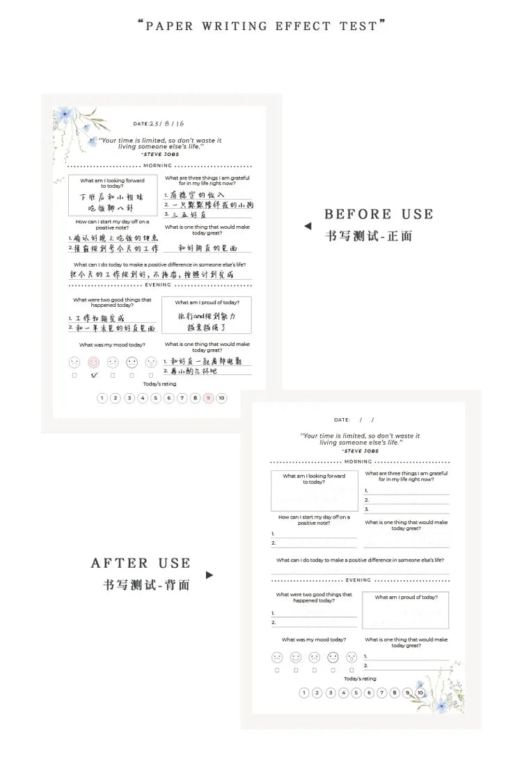 A5 Self-care Journal Weekly Monthly Daily Planner Diary Notebook for Business To Do List Agenda Notepad