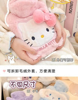 New cute Hello Kitty Cinnamoroll My melody cartoon kawaii style girls winter plush portable hand warmer water hot water bottle-Cuddleberry