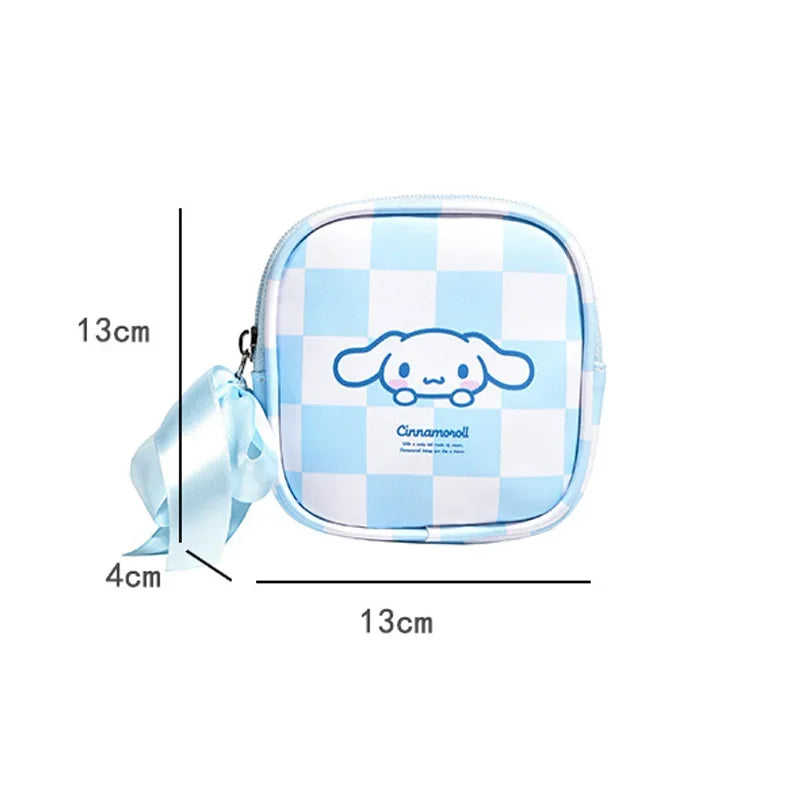 Anime Kuromi Storage Bag Cartoon Physiological Period Sanitary Pads Napkin Zipper Travel Gadgets Storage Bag Toys for Girls Gift