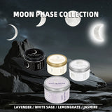 Lavender Manifestation Candle , 3oz Scented Soy Wax Brushed Silver Tin, Gift for Her & Him , with Wish Card , Law of Attraction