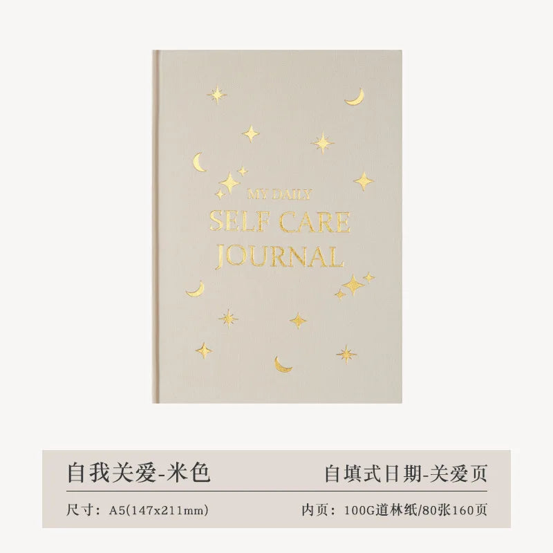 A5 Self-care Journal Weekly Monthly Daily Planner Diary Notebook for Business To Do List Agenda Notepad